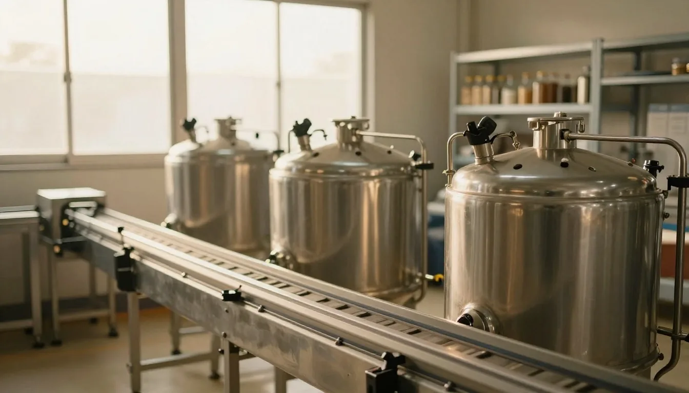 Supplement manufacturing facility interior